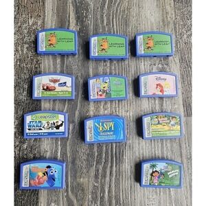 Lot of 11 Leapfrog Leapster Explorer Learning Game Cartridges( 9 Games Total)